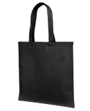 Liberty Bags LB85113 12 oz., Cotton Canvas Tote Ba BLACK