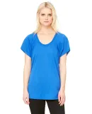 BELLA 8801 Womens Jersey Flowy Shirt in True royal