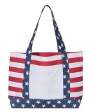 Liberty Bags OAD5052 Americana Boater Tote RED/ WHITE/ BLUE