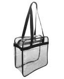 Liberty Bags OAD5005 OAD Clear Tote w/ Zippered To BLACK