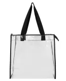 Liberty Bags OAD5006 OAD Clear Tote w/ Gusseted An BLACK