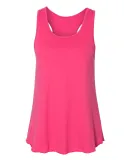 LA T 3521 Women's Relaxed Premium Jersey Racerback HOT PINK