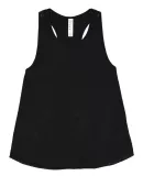 LA T 2621 Girls' Swing Premium Jersey Racerback Ta BLACK