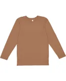 LA T 6918 Forward Shoulder Long Sleeve Fine Jersey in Coyote brown