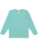 LA T 6918 Forward Shoulder Long Sleeve Fine Jersey in Sltwtr/ titanium