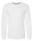 LA T 6918 Forward Shoulder Long Sleeve Fine Jersey in White/titanium