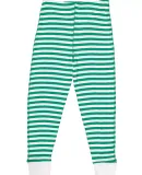 LA T 612Z Youth Baby Rib Pajama Bottom KLLY WH STR/ WHT