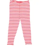 LA T 612Z Youth Baby Rib Pajama Bottom RED WHT STR/ WHT