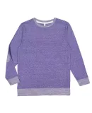 LA T 6965 Harborside Mélange French Terry Pullove PURPLE MELANGE