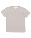 LA T 6992 Harborside Mélange Jersey Henley GRAY MELANGE