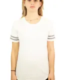 Gildan 500VTL Women’s Victory T-Shirt WHITE/ GRP HTHR