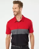 Adidas Golf Clothing A236 Merch Block Sport Shirt Collegiate Red/ Grey Five/ Black