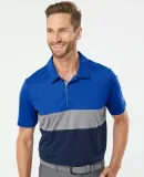 Adidas Golf Clothing A236 Merch Block Sport Shirt Collegiate Royal/ Grey Three/ Collegiate Navy