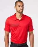 Adidas Golf Clothing A324 3-Stripes Chest Sport Sh Collegiate Red/ Black