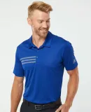 Adidas Golf Clothing A324 3-Stripes Chest Sport Sh Collegiate Royal/ Grey Three