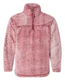 Boxercraft Q10 Unisex Sherpa Fleece Quarter-Zip Pu Frosty Garnet