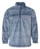 Boxercraft Q10 Unisex Sherpa Fleece Quarter-Zip Pu Frosty Navy