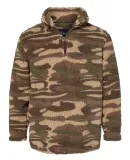 Boxercraft Q10 Unisex Sherpa Fleece Quarter-Zip Pu Desert Camo