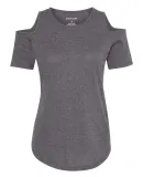 Boxercraft T32 Women's Cold Shoulder T-Shirt Granite