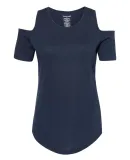 Boxercraft T32 Women's Cold Shoulder T-Shirt Navy