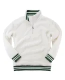 Boxercraft Q20 Varsity Sherpa Quarter-Zip Pullover Natural/ Hunter