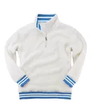 Boxercraft Q20 Varsity Sherpa Quarter-Zip Pullover Natural/ Royal