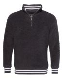 Boxercraft Q20 Varsity Sherpa Quarter-Zip Pullover in Charcoal