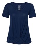 Boxercraft T52 Women's Twisted T-Shirt in Navy