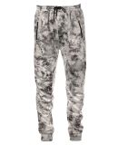 Burnside Clothing 8801 Performance Fleece Joggers in White tie dye