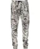 Burnside Clothing 8801 Performance Fleece Joggers White Tie Dye