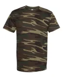 Code V 3907 Adult Camo Tee Green Woodland