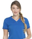 Dickies Medical DK870 -V-Neck Top With Rib Knit Pa Royal