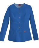 Dickies Medical 82310 - Snap Front Warm-Up Jacket Royal