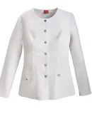 Dickies Medical 82310 - Snap Front Warm-Up Jacket White