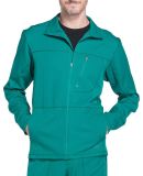 Dickies Medical  DK310   - Men's Zip Front Warm-up Hunter Green