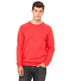 BELLA+CANVAS 3901 Unisex Sponge Fleece Sweatshirt in Red