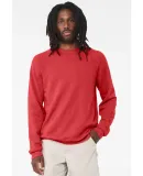 BELLA+CANVAS 3901 Unisex Sponge Fleece Sweatshirt in Heather red