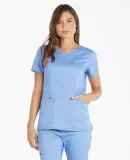 Dickies Medical  DK803   - V-Neck Top Ceil Blue