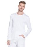 Dickies Medical DK900 - Men's Long Sleeve Underscr White