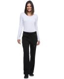 Dickies Medical  DK020 -  Women's Mid Rise Rib Kni Black