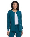 Dickies Medical DK305 -Women's Snap Front Warm Up  Caribbean Blue