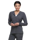 Dickies Medical DK305 -Women's Snap Front Warm Up  Pewter