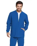 Dickies Medical DK320 - Men's Zip Front Warm-Up Ja Royal