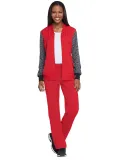 Dickies Medical DK350 - Zip Front Warm-up Jacket Red