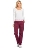 Dickies Medical DK140T - Women's Tall Mid Rise Tap Wine