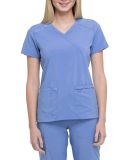 Dickies Medical  DK625   - Mock Wrap Top Ciel