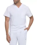 Dickies Medical DK635 - Men's EDS Essentials V-Nec White