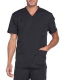 Dickies Medical  DK640   - Men's V-Neck Top Black