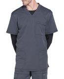 Dickies Medical  DK640   - Men's V-Neck Top Pewter