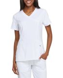 Dickies Medical  DK660   - Mock Wrap Top White